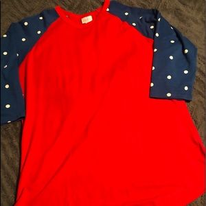 LuLaRoe Randy baseball tee